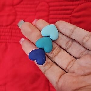 Macaron heart resin small hair clip